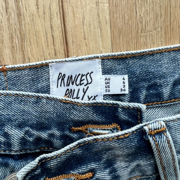 Princess Polly Holly Asymmetrical Straight Leg Jeans - Picture 5 of 6